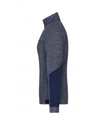 Ladies' Structure Fleece Jacket mit Bestickung