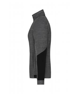 Ladies' Structure Fleece Jacket mit Bestickung