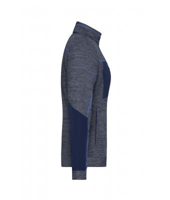 Ladies' Structure Fleece Jacket mit Bestickung