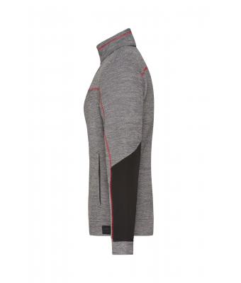 Ladies' Structure Fleece Jacket mit Bestickung