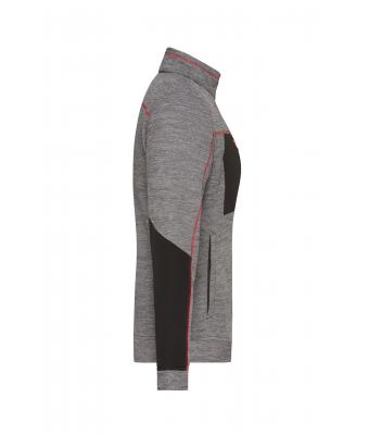 Ladies' Structure Fleece Jacket mit Bestickung