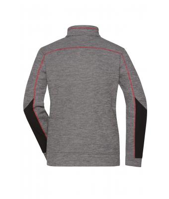 Ladies' Structure Fleece Jacket mit Bestickung