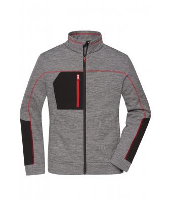 Ladies' Structure Fleece Jacket mit Bestickung