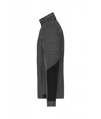 Men's Structure Fleece Jacket mit Bestickung