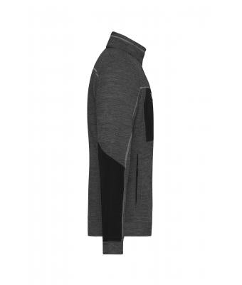 Men's Structure Fleece Jacket mit Bestickung
