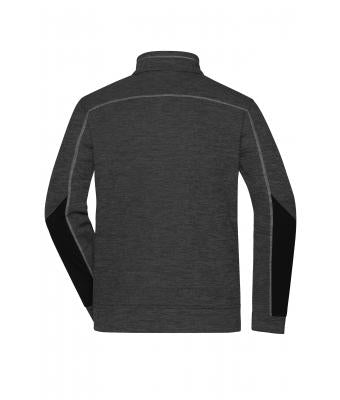Men's Structure Fleece Jacket mit Bestickung