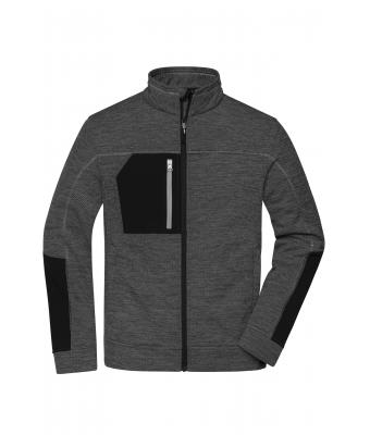Men's Structure Fleece Jacket mit Bestickung