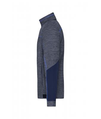 Men's Structure Fleece Jacket mit Bestickung