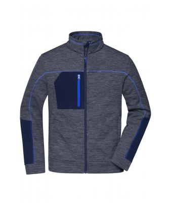 Men's Structure Fleece Jacket mit Bestickung