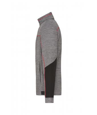 Men's Structure Fleece Jacket mit Bestickung