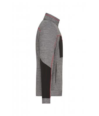 Men's Structure Fleece Jacket mit Bestickung